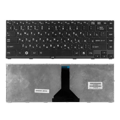Клавиатура для ноутбука Toshiba Satellite R845 Series. Плоский Enter. Черная, с черной рамкой. PN: MP-10N93US6356, MP-10N93SU-6356. Клавиатура для ноутбука Toshiba Satellite R845 Series. Плоский Enter. Черная, с черной рамкой. PN: MP-10N93US6356, MP-10N93SU-6356.