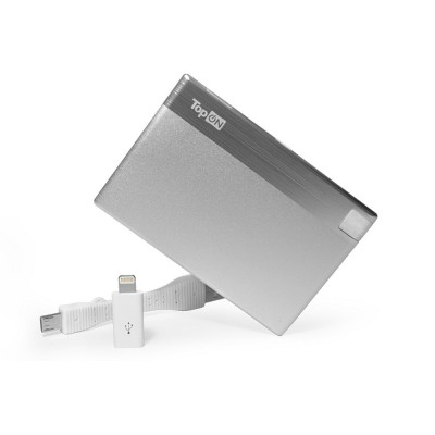 Внешний аккумулятор TopON TOP-CARD 850mAh (3Wh), Lightning, micro-USB Внешний аккумулятор TopON TOP-CARD 850mAh (3Wh), Lightning, micro-USB