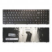 Клавиатура для ноутбука Lenovo IdeaPad G500, G500A, G500C Series. Плоский Enter. Черная, с черной рамкой. PN: 9Z.N5GSN.00R.