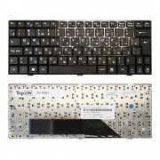 Клавиатура для ноутбука MSI U135, U135DX, U160, U160DX, U160DXH, U160MX Series. Г-образный Enter. Черная, с черной рамкой. PN: V103622CK1.