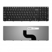 Клавиатура для ноутбука Packard Bell EasyNote TM86, TX86, NEW90, PEW91 Series. Плоский Enter. Черная, без рамки. PN: MP-09B23SU-6981.
