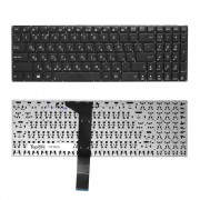Клавиатура для ноутбука Asus X501, F501A, X550, X750J Series. Плоский Enter. Черная, без рамки. PN: 9Z.N8SSU.40R.