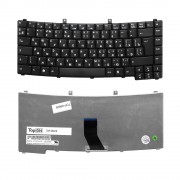 Клавиатура для ноутбука Acer TravelMate 2300, 2310, 2410, 4000, 8000 Series. Г-образный Enter. Черная, без рамки. PN: 90.4C507.00R.