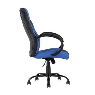 Кресло игровое TopChairs Racer Midi черно-синее Кресло игровое TopChairs Racer Midi черно-синее