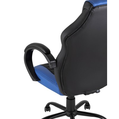 Кресло игровое TopChairs Racer Midi черно-синее Кресло игровое TopChairs Racer Midi черно-синее