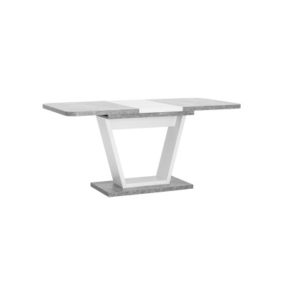 Стол Vector 120-160*80 бетон/белый Стол Vector 120-160*80 бетон/белый