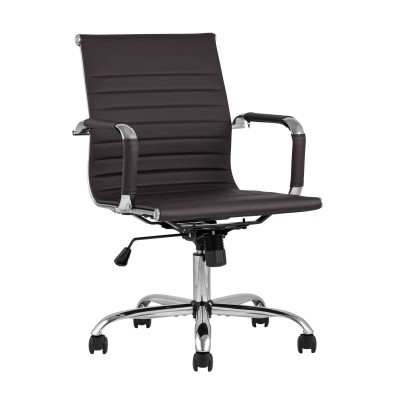 Кресло офисное TopChairs City S коричневое Кресло офисное TopChairs City S коричневое