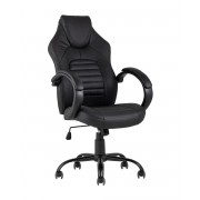 Кресло игровое TopChairs Racer Midi черное
