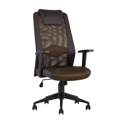 Кресло офисное TopChairs Studio коричневое Кресло офисное TopChairs Studio коричневое