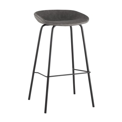 Стул барный Beetle Lite PU серый Стул барный Beetle Lite PU серый