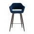 Стул барный Саймон велюр тёмно-синий Стул барный Саймон велюр тёмно-синий