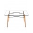 Стол DSW 130*80, прозрачный Стол DSW 130*80, прозрачный