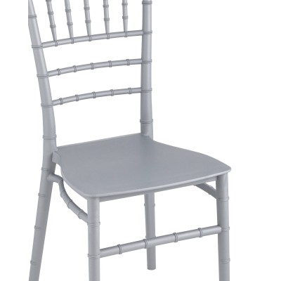 Стул Chiavari (Кьявари) пластик серебряный Стул Chiavari (Кьявари) пластик серебряный