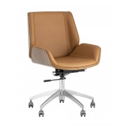 Кресло офисное TopChairs Crown коричневое