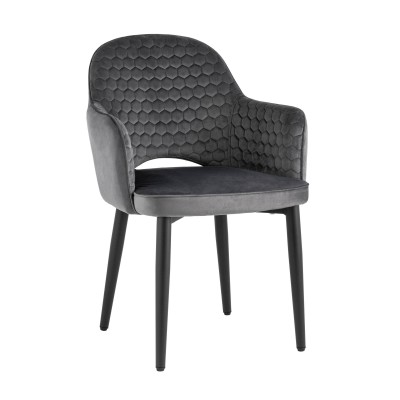 Стул Венера Хани велюр серый Стул Венера Хани велюр серый