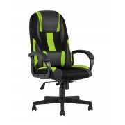 Кресло игровое TopChairs ST-CYBER 9 черный/зеленый