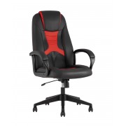 Кресло игровое TopChairs ST-CYBER 8 черный/красный эко.кожа крестовина пластик