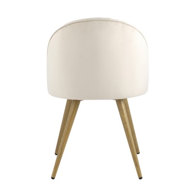 Стул Лион Страйпс велюр кремовый Стул Лион Страйпс велюр кремовый