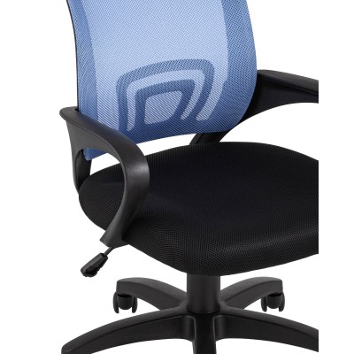 Кресло офисное TopChairs Simple голубое Кресло офисное TopChairs Simple голубое