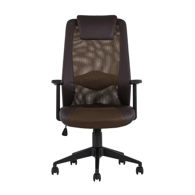 Кресло офисное TopChairs Studio коричневое Кресло офисное TopChairs Studio коричневое