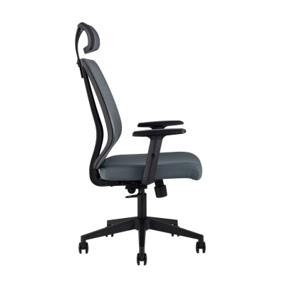 Кресло руководителя TopChairs Post серое Кресло руководителя TopChairs Post серое