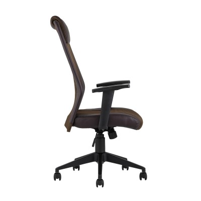 Кресло офисное TopChairs Studio коричневое Кресло офисное TopChairs Studio коричневое