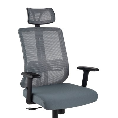 Кресло руководителя TopChairs Post серое Кресло руководителя TopChairs Post серое