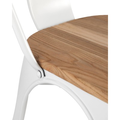 Стул TOLIX WOOD белый глянцевый Стул TOLIX WOOD белый глянцевый