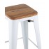 Стул барный TOLIX WOOD белый глянцевый Стул барный TOLIX WOOD белый глянцевый