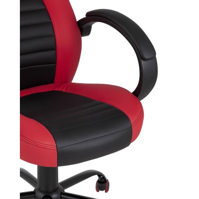 Кресло игровое TopChairs Racer Midi черно-красное Кресло игровое TopChairs Racer Midi черно-красное