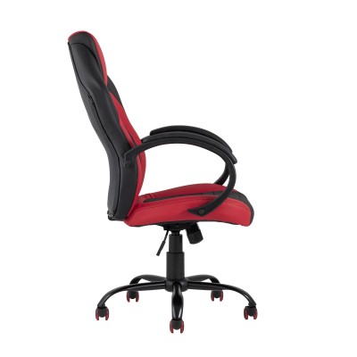 Кресло игровое TopChairs Racer Midi черно-красное Кресло игровое TopChairs Racer Midi черно-красное