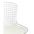 Стул обеденный Bertoia хромированный с белой подушкой Стул обеденный Bertoia хромированный с белой подушкой