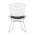 Стул обеденный Bertoia хромированный с черной подушкой Стул обеденный Bertoia хромированный с черной подушкой