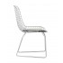 Стул обеденный Bertoia хромированный с белой подушкой Стул обеденный Bertoia хромированный с белой подушкой