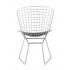 Стул обеденный Bertoia хромированный с черной подушкой Стул обеденный Bertoia хромированный с черной подушкой
