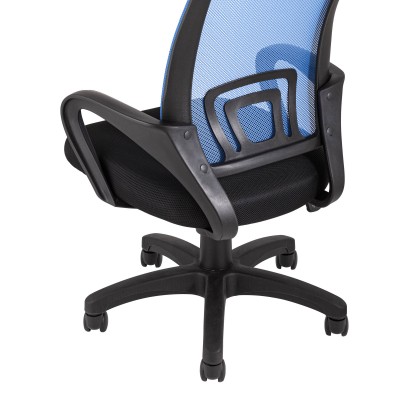 Кресло офисное TopChairs Simple синее Кресло офисное TopChairs Simple синее